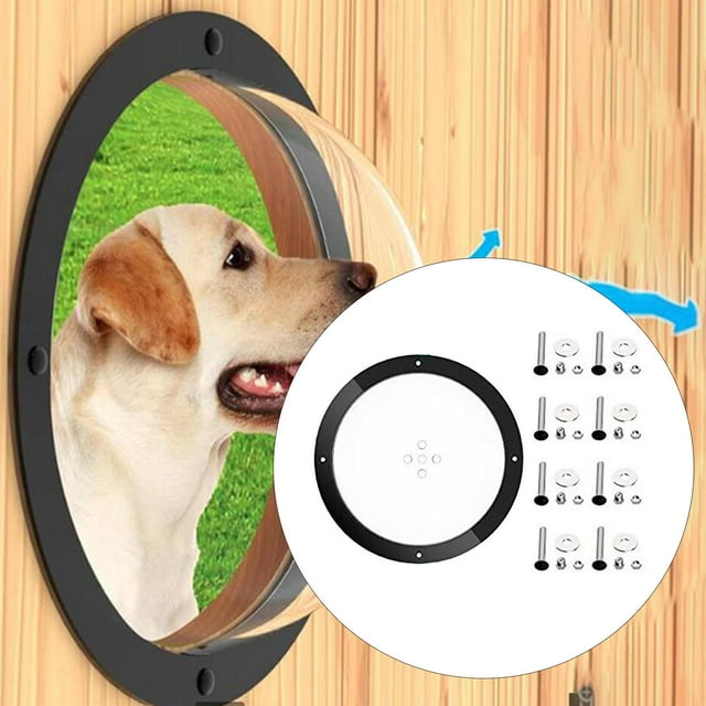 con cerca para perros con agujeros, cúpula acrílico, visor burbujas para mascotas para exteriores, patios, áreas juegos, jardines y
