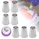 thumbnail image 5 of Kit profesional de decoración de cupcakes con boquillas rusas reutilizables para galletas 8 piezas, 5 of 9