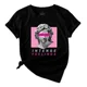 thumbnail image 2 of Playeras De Mujer Manga Corta Estatuas Patrón Moda Casual, 2 of 8