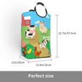 thumbnail image 3 of KLL Farm Animals Laundry Hamper,Large Canvas Fabric Lightweight Storage Basket Toy Organizer Dirty Clothes Collapsible Waterproof, 3 of 6