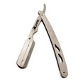 thumbnail image 4 of Classic Samurai Stainless Steel Folding Straight Shaving Razor, Shavette with 100 Shark Single Edge Razor Blades, 4 of 5