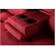 thumbnail image 5 of Sofá Cama De Lino Rojo Modelo Hendrix Makora Con Portavasos, 5 of 9