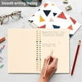 thumbnail image 4 of FORMRS 1-Subject Spiral Notebook 8" x 5" College Ruled 60 Refillable Sheet A5 Hard Cover, 2 Pack, Abstract Triangles, 4 of 7