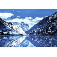thumbnail image 2 of Villa, Mlli 32x23 White Modern Wood Framed Museum Art Print Titled - Blue Mountain, 2 of 4