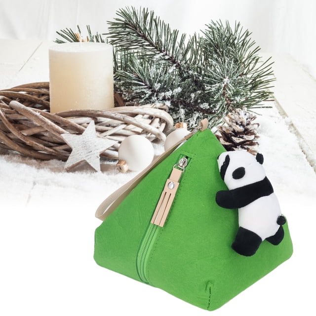 Bolsa Clave, Panda Portátil Gran Capacidad Zongzi Forma Triángulo Monedero Para Cosméticos
