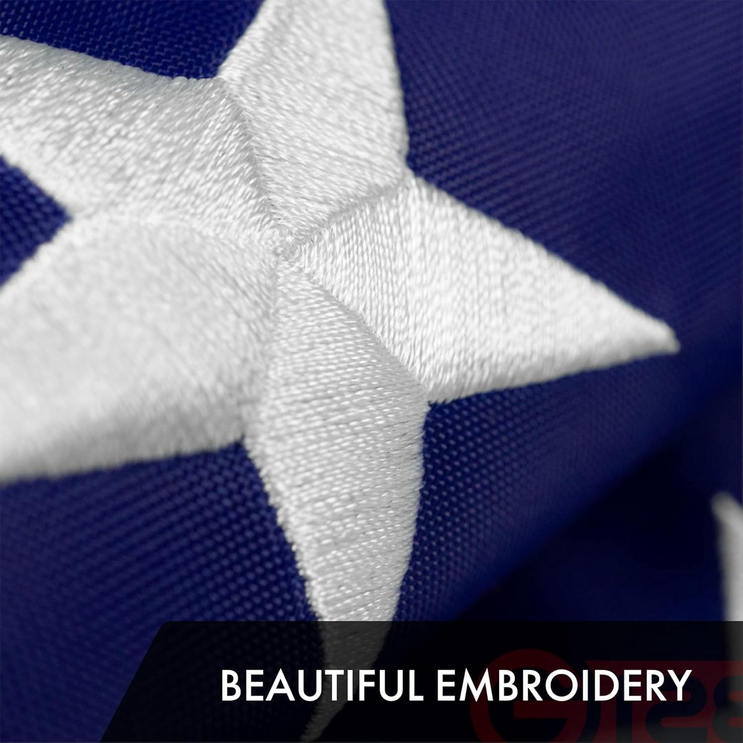 Lanola American USA Flag | 3x5 Ft | ToughWeave Series Embroidered 210D Polyester | Country Flag, Embroidered Stars, Sewn Stripes, Indoor/Outdoor, Vibrant Colors, Brass Grommets