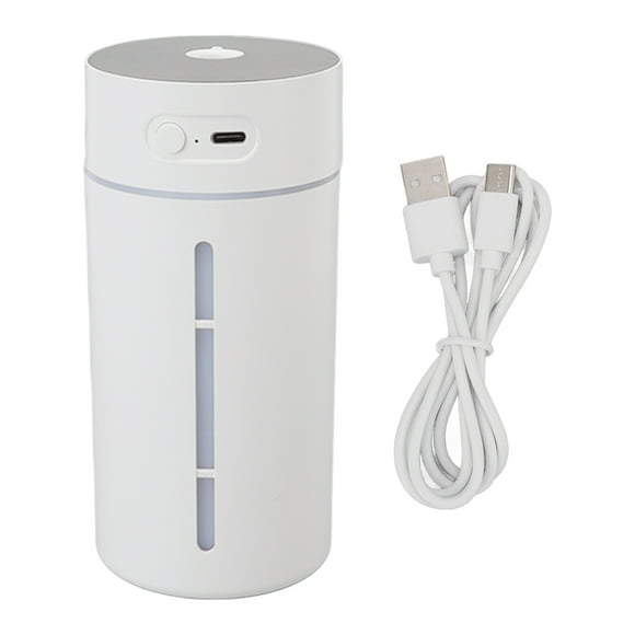 Mini humidificador 250 ml Carga USB Proyector Luz Fría Visible Nivel de agua Humidificador de escritorio para dormitorio Oficina Coche