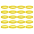 thumbnail image 1 of 20Pcs Silicone Rubber Bands Non-slip 4 Inch Flat for Books, Yellow, 1 of 6