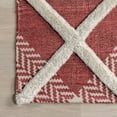 thumbnail image 5 of nuLOOM Anastasia High-Low Plaid Area Rug, 5' x 8', Red, 5 of 9