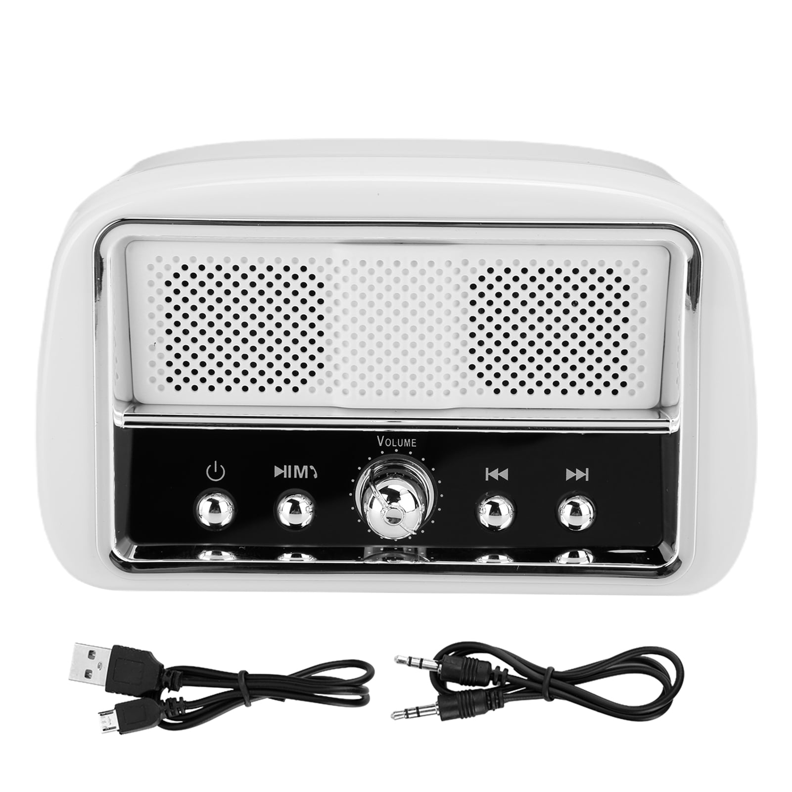 Tebru Powerful Bass Retro Speaker Vintage Speaker For /USB/ Trans-flash Card  - Walmart.com