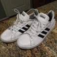 thumbnail image 1 of Adi-das Grand Court F36392 White Lace Up Casual Shoes Sneakers Men's Size 11.5, 1 of 6