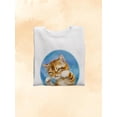 thumbnail image 3 of Fighting Cat Sweatshirt Women -Kayomi Harai Designs, Female 4X-Large, 3 of 4