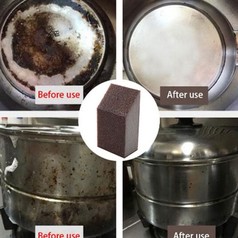 1pcs Magic Sponge Brush Rust Dirt Stains Clean Alumina Kitchen Cleaning Brus H2 
