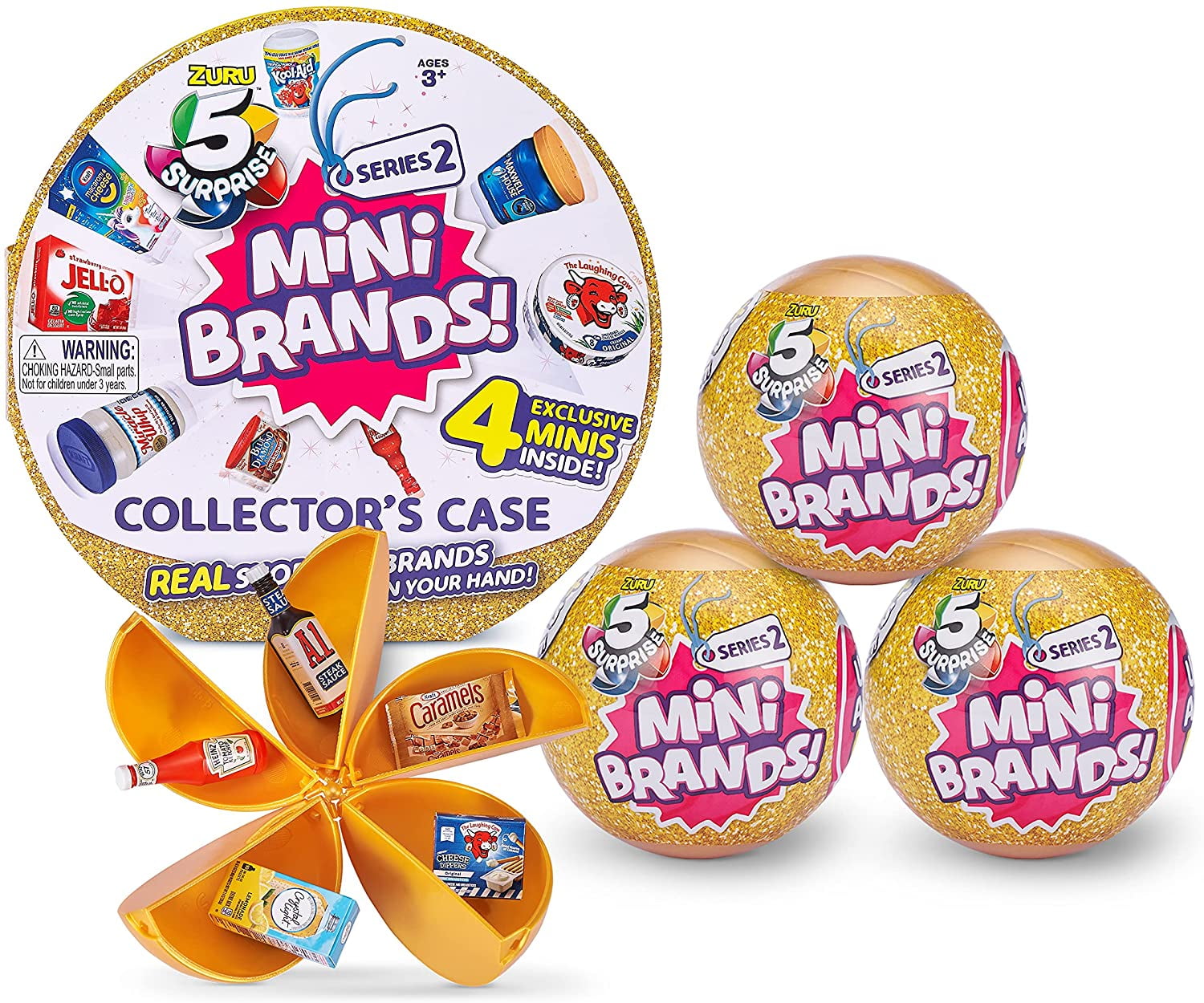 5 Surprise Mini Brands Series 2 Collector's Kit (3 Capsules + 1