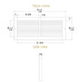 thumbnail image 2 of 18in x 8in Imperial White Steel Rectangular Baseboard Return Grille - Overall 19 1/4in x 9 1/4in, 2 of 5