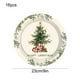 thumbnail image 3 of Paquete de 16 platos de papel con diseño de árbol de Navidad | Bandejas desechables de 23 y 18 cm para fiestas y cumpleaños | Vajilla festiva para postres y aperitivos, 3 of 5