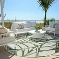 thumbnail image 6 of Addison Rugs Chantille Indoor/Outdoor Transitional Floral Olive Washable Round Rug, 8' x 8', 6 of 6