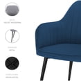 thumbnail image 4 of Set de 2 sillas velvet modernas para comedor marca Gravita, 4 of 7