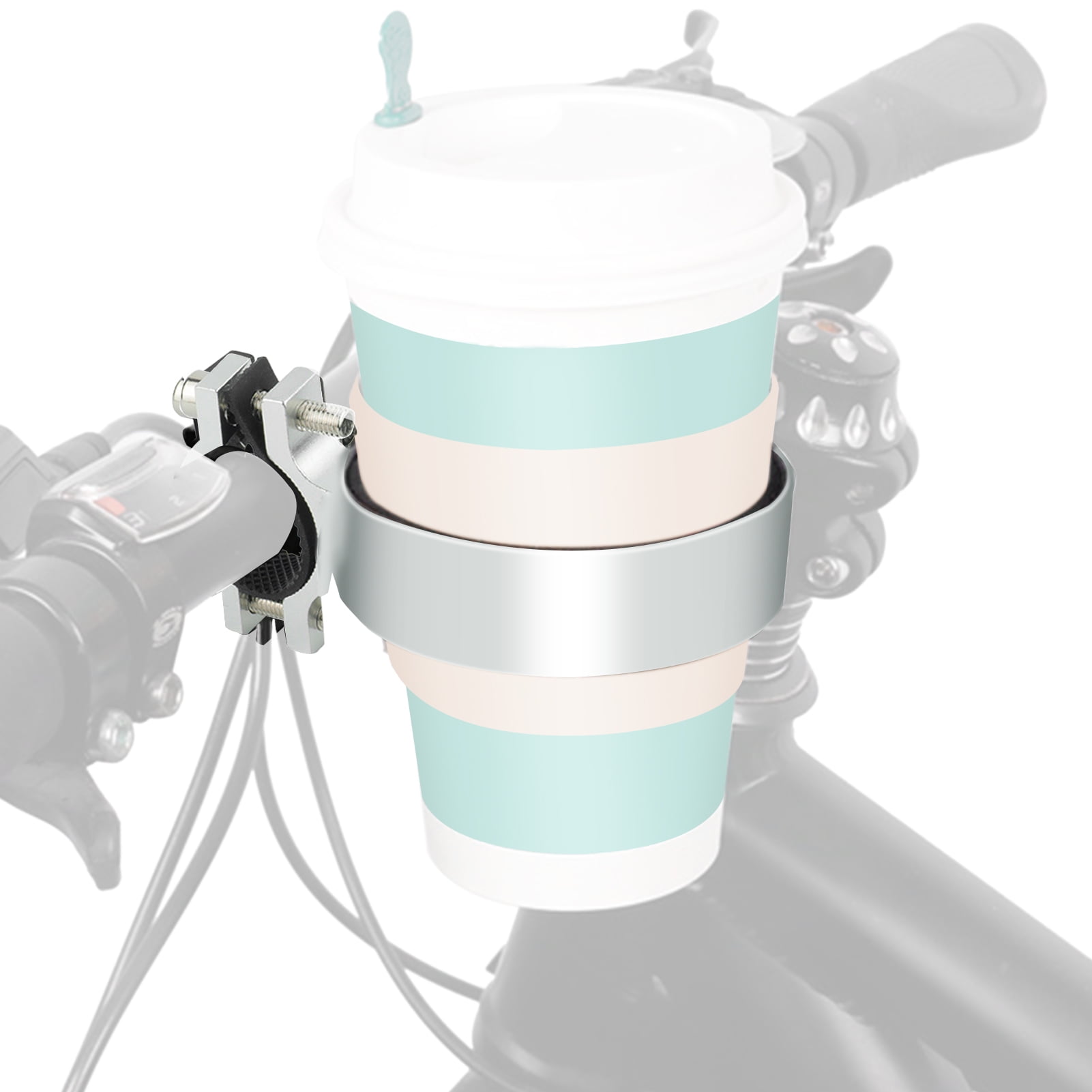 Gecheer Bike Handlebar Cup Holder Aluminum Cup Bottle Holder Road Bike