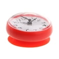 thumbnail image 2 of Reloj de ventosa de silicona impermeable de 7,5 cm de diámetro para cocina y baño. rojo, 2 of 9