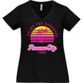 thumbnail image 3 of Inktastic Summer Enjoy the Sunshine Panama City Florida in Pink Women's Plus Size V-Neck T-Shirt, 3 of 5