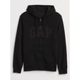 thumbnail image 4 of Sudadera con capucha y cierre con logo GAP para hombre en negro verdadero, 4 of 4