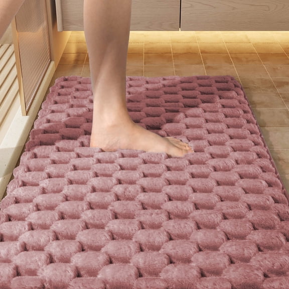 Nilvkv Super Absorbent Bathroom Rugs, Quick Dry Bath Shower Rug Bathroom Mat, Back Door Mat, Machine Washable Bath Floor Mat Rubber Bath Mat,(15.75x11.81in)