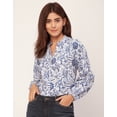 thumbnail image 2 of Moomaya Stylish Bishop Sleeves Cotton Shirt - Long Sleeves, Boho Style, 2 of 9