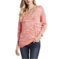 thumbnail image 1 of Suéter de dos tonos Vince Camuto para mujer naranja mediano, 1 of 2