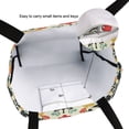 thumbnail image 6 of FORMRS Womens Canvas Tote Bag with Zipper Inner Pocket Shoulder Handbag, Beige Floral, 6 of 7