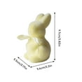 thumbnail image 5 of Easter Bunny Decor Set (1-3PC), Flocked Rabbit Figurines with Moss Texture & Bowties, Cute Furry Statues for Outdoor Garden Party, Table Centerpieces, and Spring Holiday Home Decoration, 5 of 9