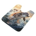 thumbnail image 3 of Ryvnso Dolphin Jumping Bathroom Shaggy Rugs Toilet Mat Soft Contour Rug, 3 of 9