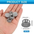 thumbnail image 2 of 100 piezas de tapones de agujero de plástico de nylon, tapones de agujero de tornillo redondo de 3/5" (16mm) para muebles de cocina, gris oscuro, 2 of 7