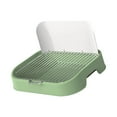 thumbnail image 2 of Bunblic Grilles de Maille Toilettes de Formation pour Animaux de Compagnie, Support de Coussin de Formation pour Animaux de Compagnie avec Mur Simulé, Coussin Réutilisable Durable pour Chien pour Chiens et Chats Vert, 2 of 8