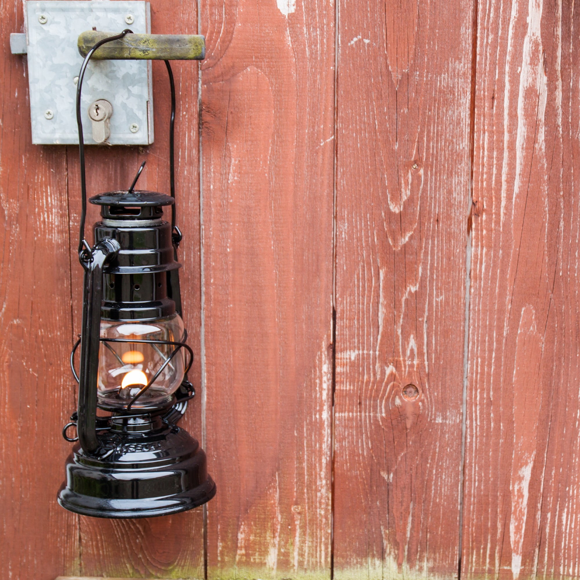 Feuerhand Galvanized Lantern - Classic Black