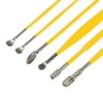thumbnail image 6 of Unique Bargains 6 Pcs Stainless Steel Ear Cleansing Tool Set with Faux Leather Packaging Yellow, 6 of 7