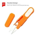 thumbnail image 4 of Fishing Line Scissor Sewing Snips Mini Professional Use Outdoor Tools Mini Professional Essential Stainless Steel Travel Handcraft Safety Cover Orange, 4 of 6