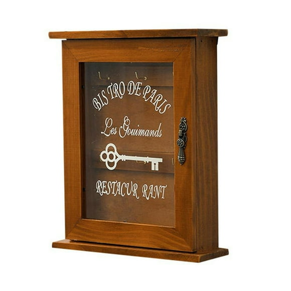 EeaseCA 1Pc Indoor Storage Box Keys Holder Box Wall-mounted Box Vintage Storage Case