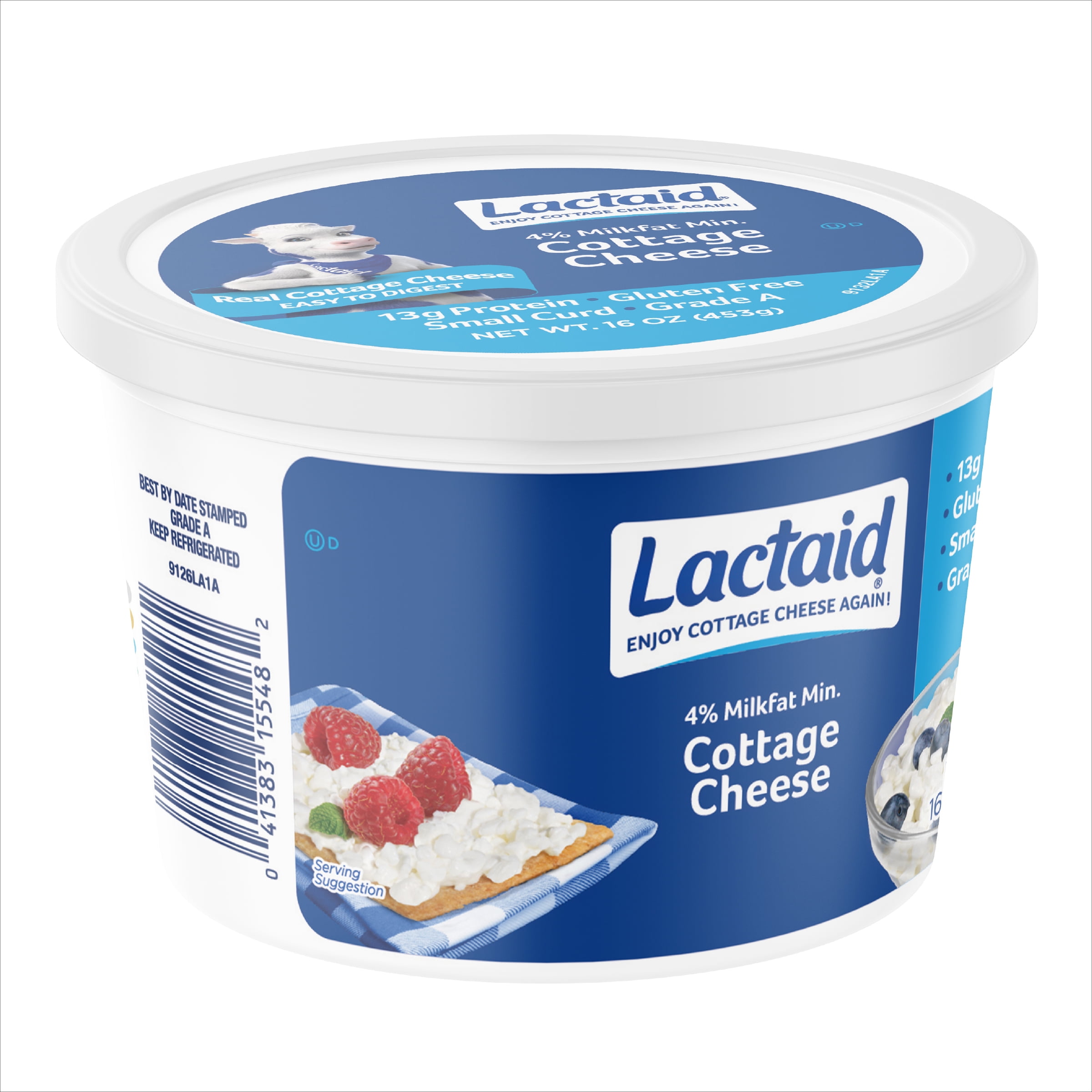 Lactaid Lactose-Free 4% Cottage Cheese, 16 oz