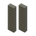 thumbnail image 2 of 20 piezas de Arcilla cocida en miniatura Zulema Ladrillos en miniatura gris, 2 of 8