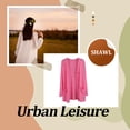 thumbnail image 4 of Minnieouse Abrigo de moda chal de punto chaqueta de verano DIY Prop dulce regalo ropa de mujer de larga duración ropa al aire libre cárdigan Abrigos y chamarras Rosa Rosa, 4 of 6