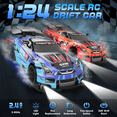 thumbnail image 5 of RC Drift Car Toys 8-12 Boys, UUGEE 2.4GHz Remote Control Cars with Lights, 20KM/H 4WD High Speed RC Vehicle Racing, Christmas Birthday Gifts for 6 10 12 Kids, 5 of 8