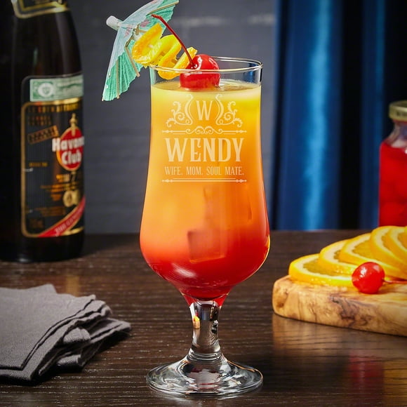 Hurricane Drinking Glass