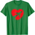 thumbnail image 1 of Flying Plane Airplane Aircraft Airliner Jet Love Red Heart T-Shirt, 1 of 1