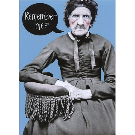 Recycled Paper Greetings Remember Me Vintage Photo Funny Over The