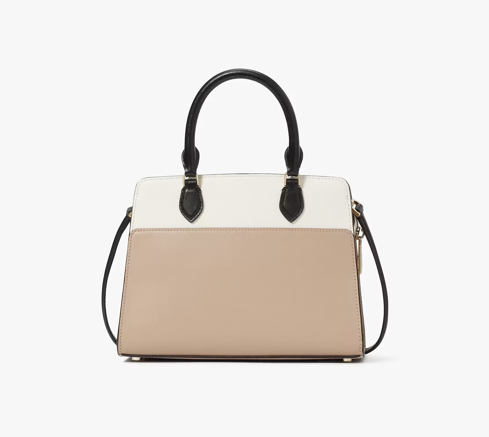 Kate Spade New York Women’s Small Madison Satchel – Saffiano Leather Top Zip Handbag with Crossbody Strap, Style KC620