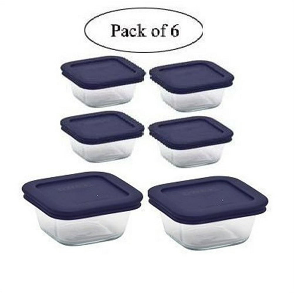 pyrex square glass food storage containers