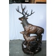 thumbnail image 4 of Life Size Bronze Deer Family Sculpture for Outdoor Display 48" x 50" x 81"H, 4 of 10