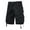 Black, variant on hoksml Men's Multi Pockets Cargo Shorts Solid Color Casual Button Zipper Classic Outdoor Hiking Shorts