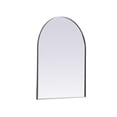 thumbnail image 3 of Metal Frame Arch Mirror 33x42 Inch in Brass, 3 of 7